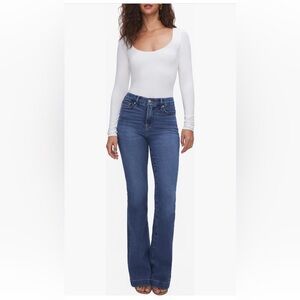 BRAND NEW! Good American Good Legs Flare Jeans (Blue305) Regular